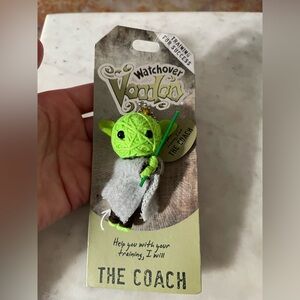 Watch over Voodoo Keychain - “The Coach” Yoda Lookalike Character - Quirky Gift